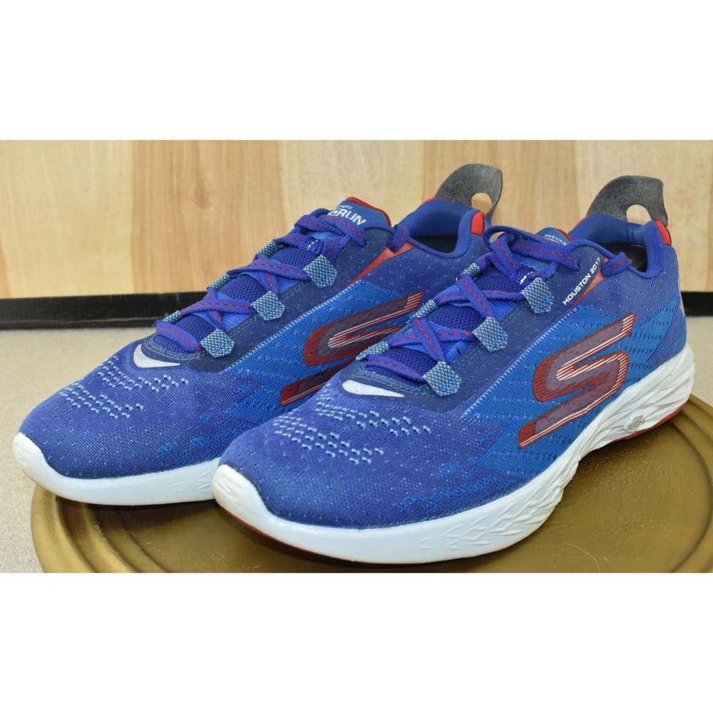 Skechers Go Run 5 Men Shoes Size 10 Houston Blue QuickFit Athletic Sneakers 2017